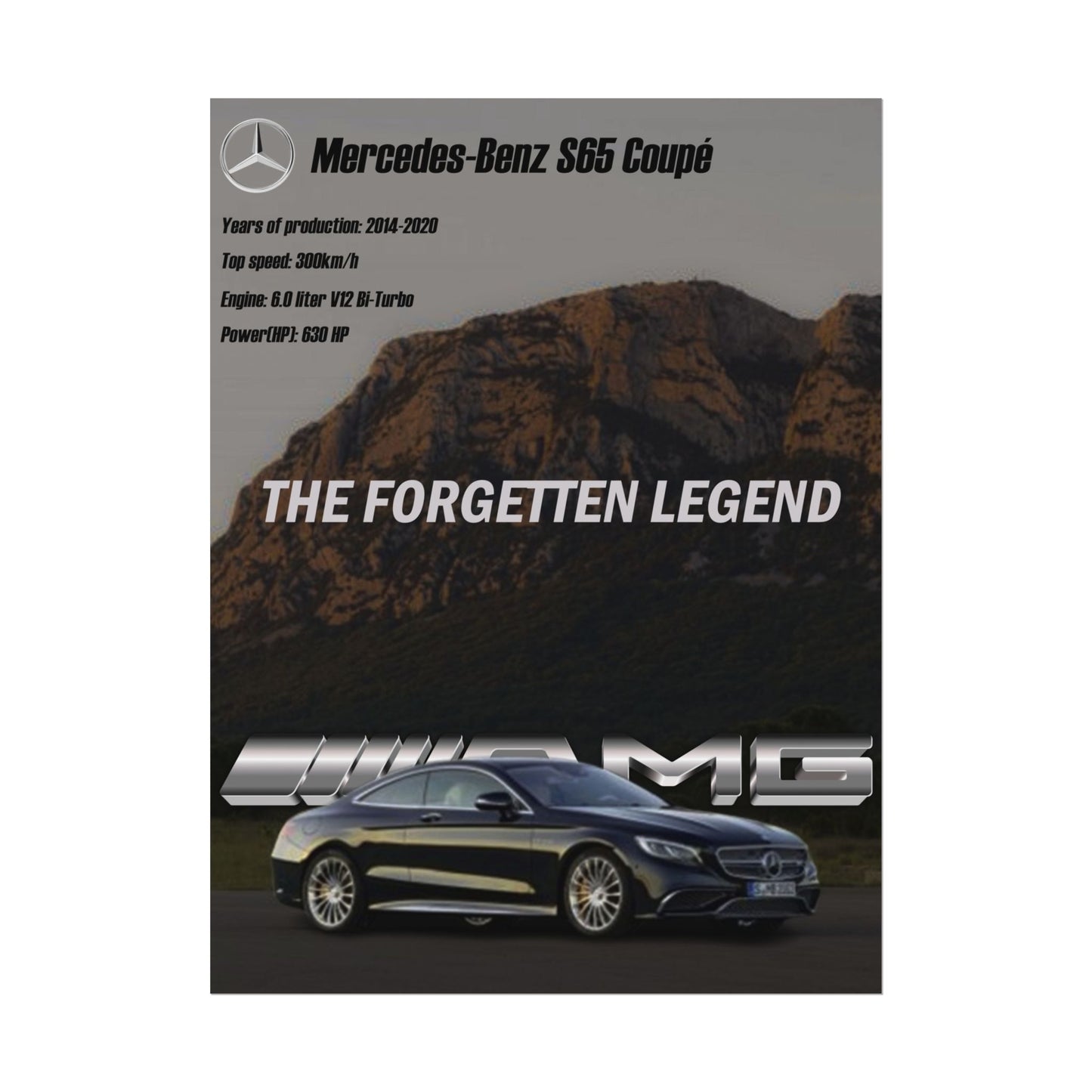 Poster Mercedes-Benz S65 Coupe