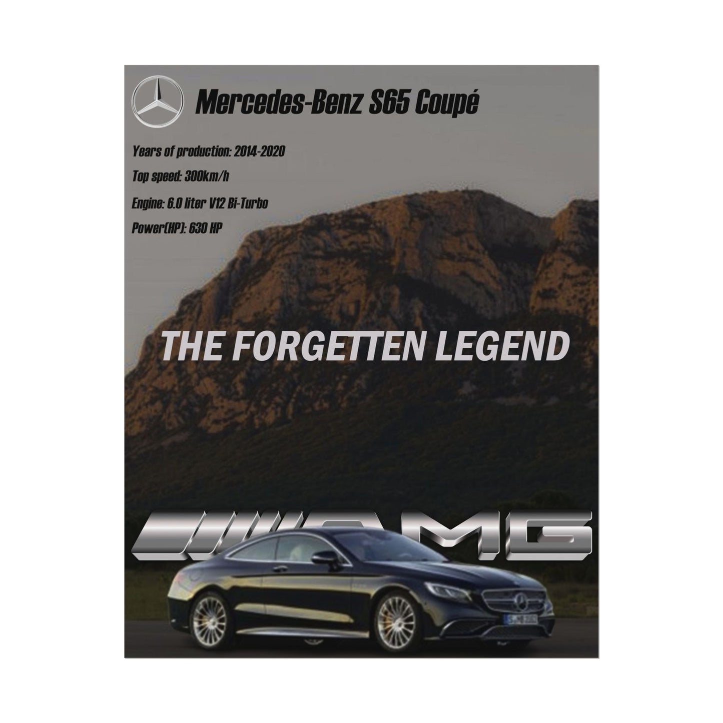 Poster Mercedes-Benz S65 Coupe
