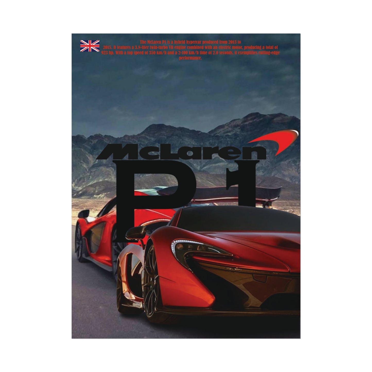 Poster McLaren P1