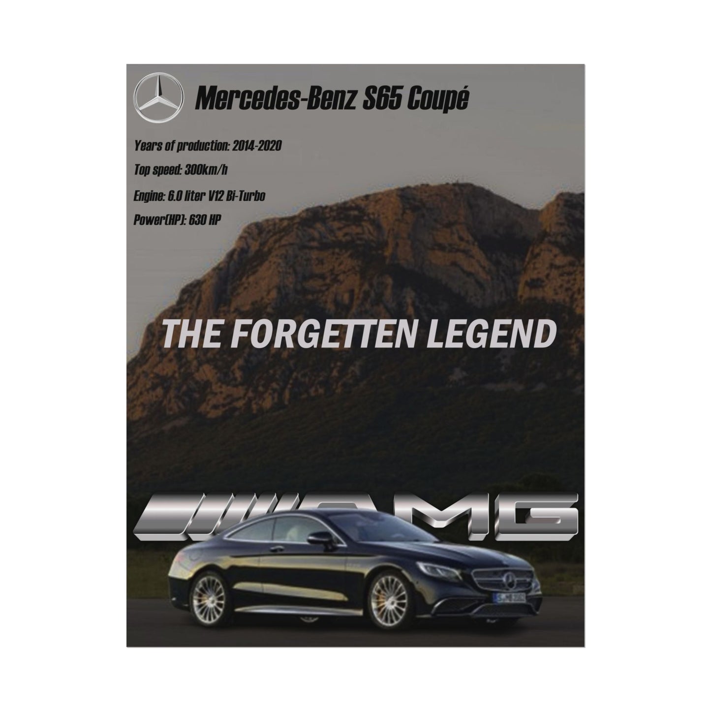 Poster Mercedes-Benz S65 Coupe