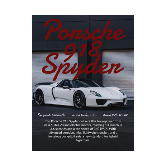 Poster Porsche 918 Spyder
