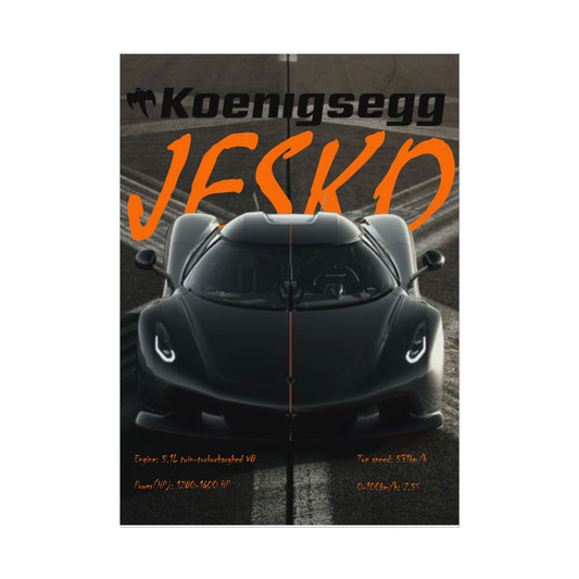 Poster Koenigsegg Jesko